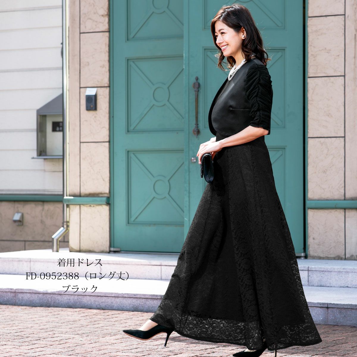 美麗シルエット サテン シアースリーブ ボレロ FJ-000182 | アールズガウン