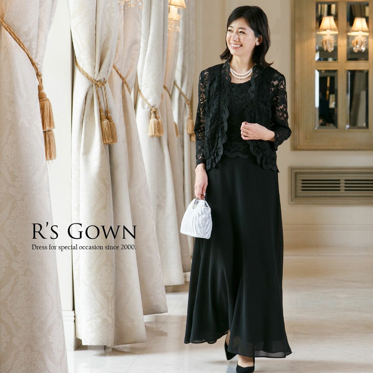 アンサンブル仕立てセットドレス（ジャケット＋ドレス）マザーズドレス