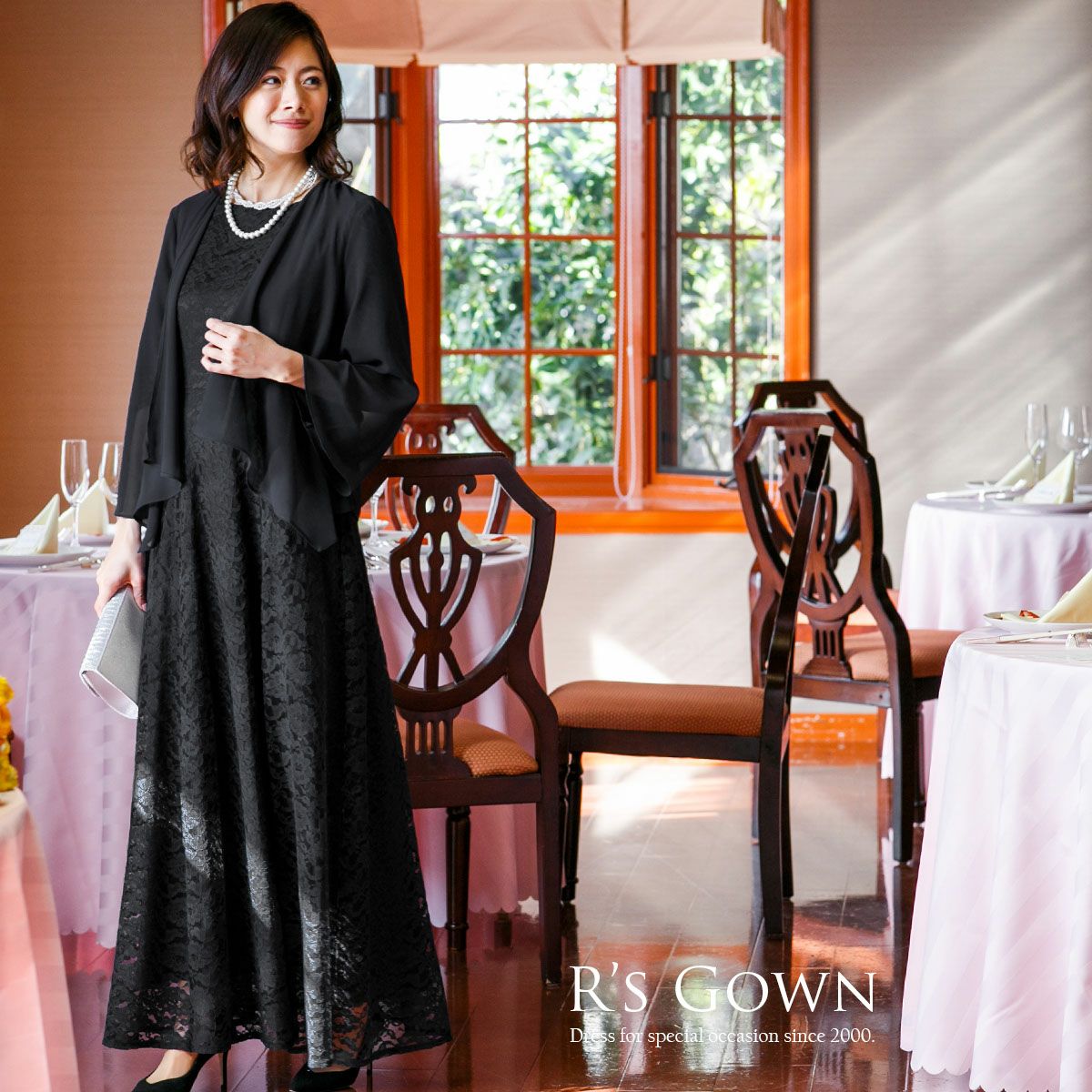 選べる2つの着丈！ボレロ付き！パーフェクトアンサンブルドレス FD